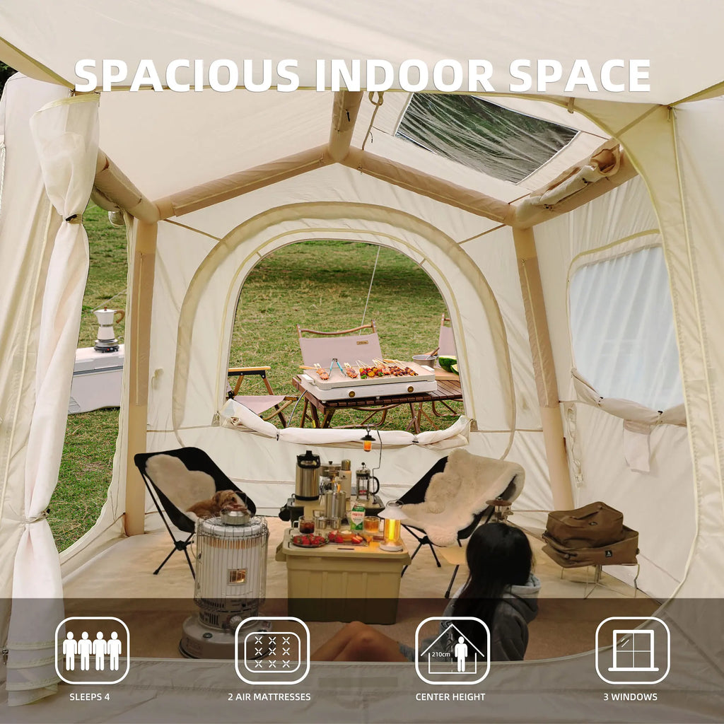 New SUV/TRUCK Inflatable Tents for Camping /Tailgating  Easy Setup Inflatable /Waterproof Air Tents for Camping Adult 4/6/8 Person