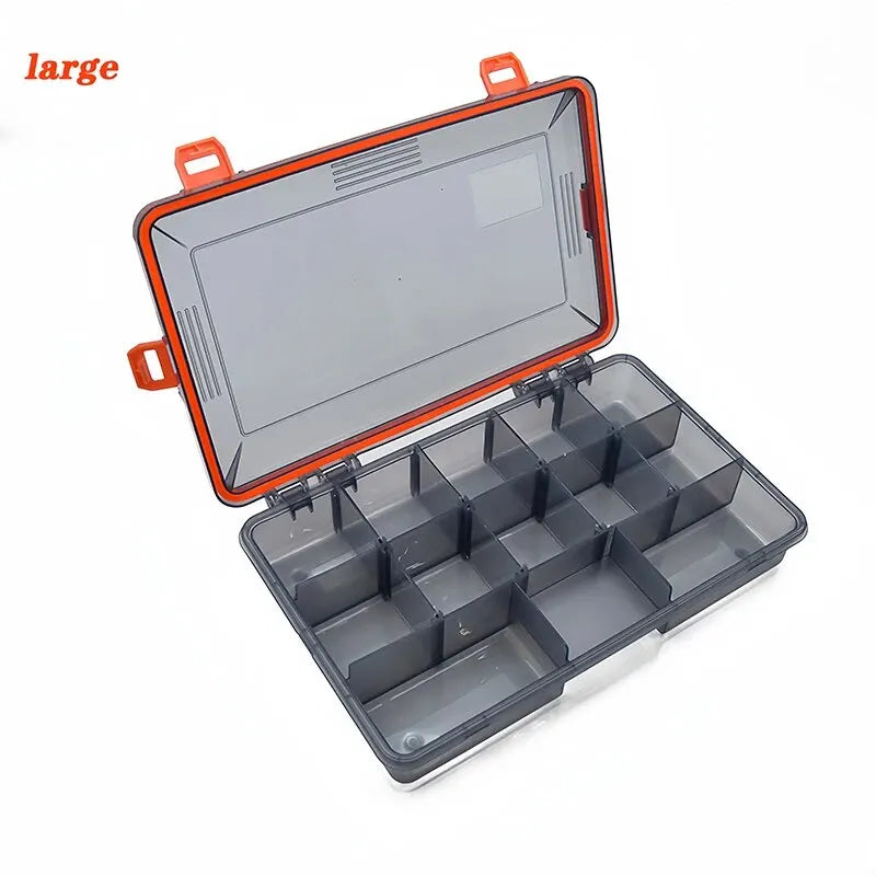 Fishing Tackle Box Tray Large Capacity Fishing Accessories /Goods-Orange color supply