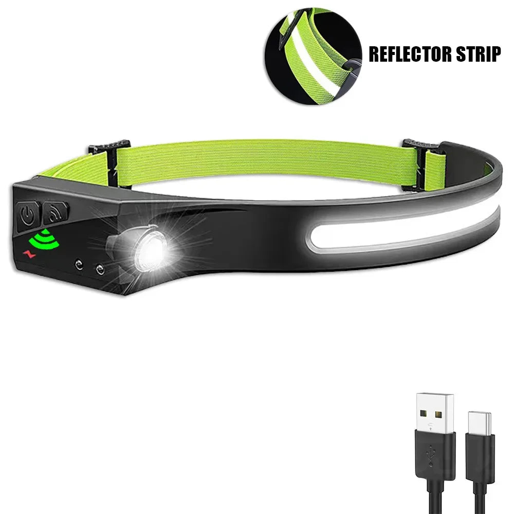 Timberline SportingCo  Pack ! -Sensor Headlamp LED Rechargeable Headlight 5 Lighting Modes