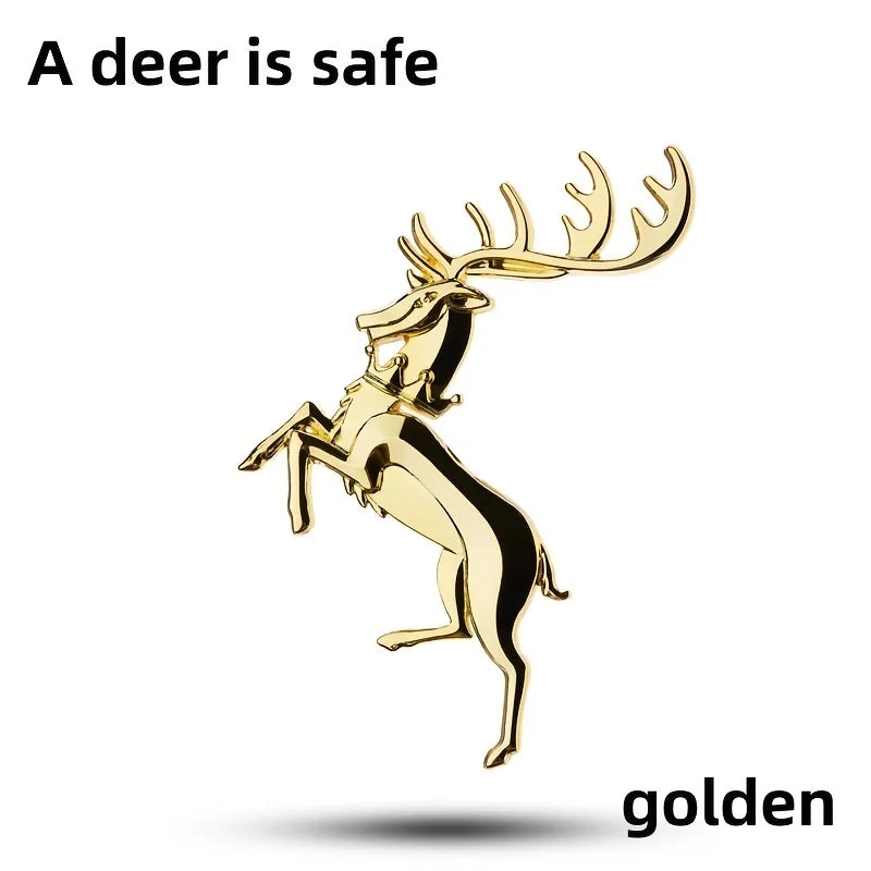 1 Pcs  Stag Elk Emblem Badge Sticker