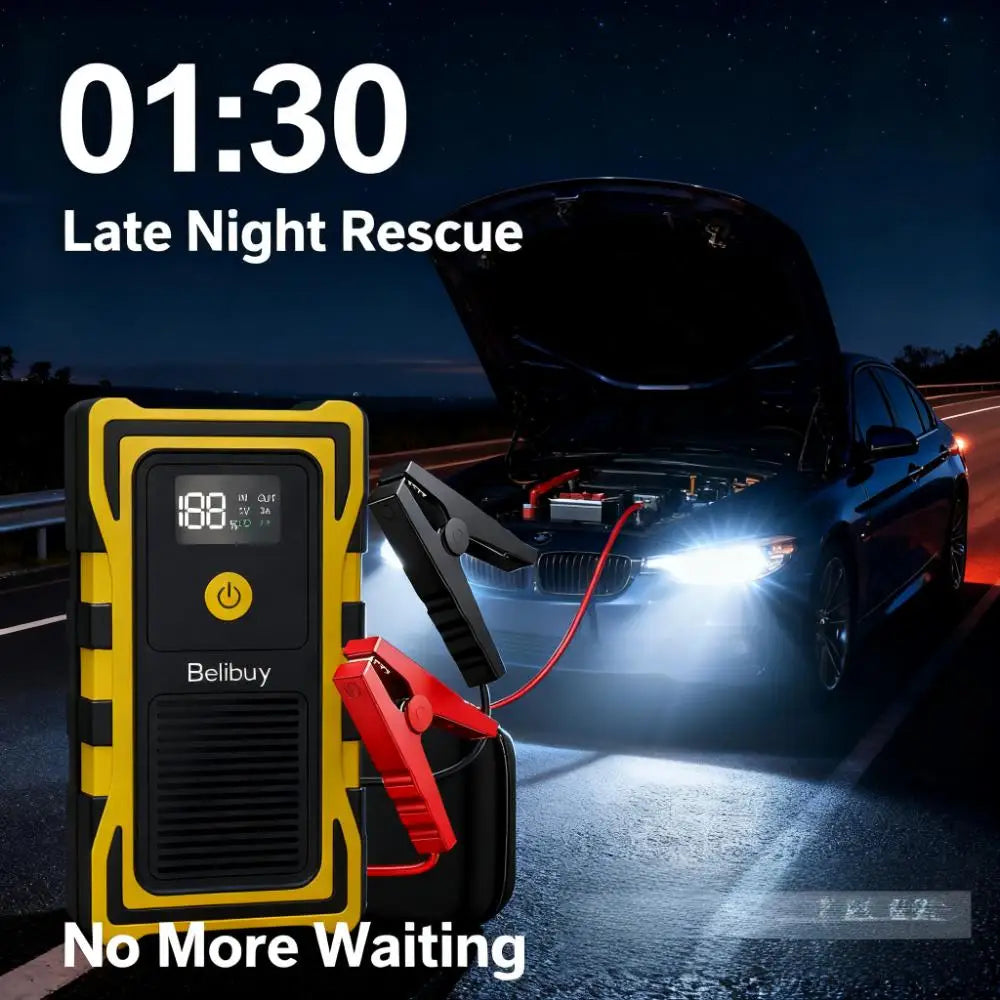 12VCar Battery Starter,5000mAh Portable Emergency Jump Starter,