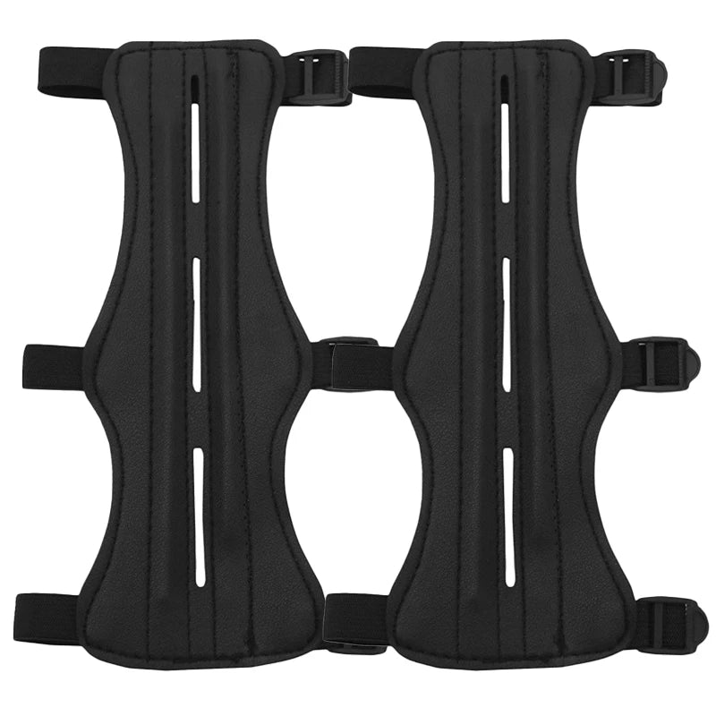 Leather Archer Arm Guard Protection Forearm Safe Adjustable Bow Arrow Hunting Shooting Protector
