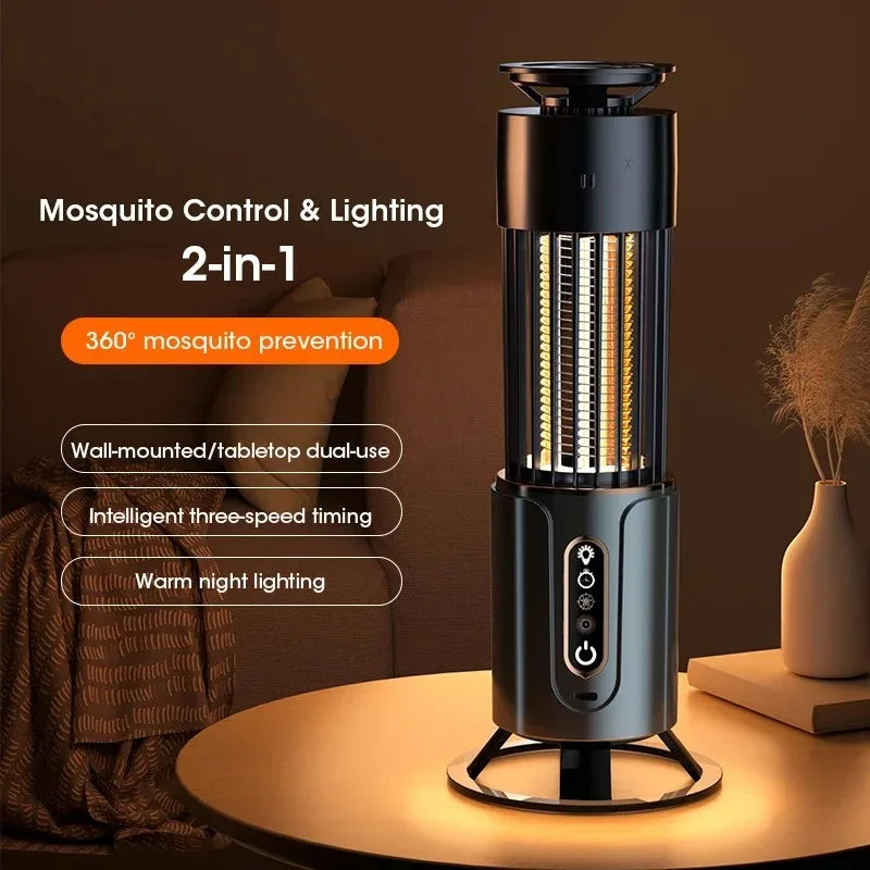 Our Choice !! Mosquito Killer Lamp 2-in-1 Anti-Mosquito  Zapper Rechargeable
