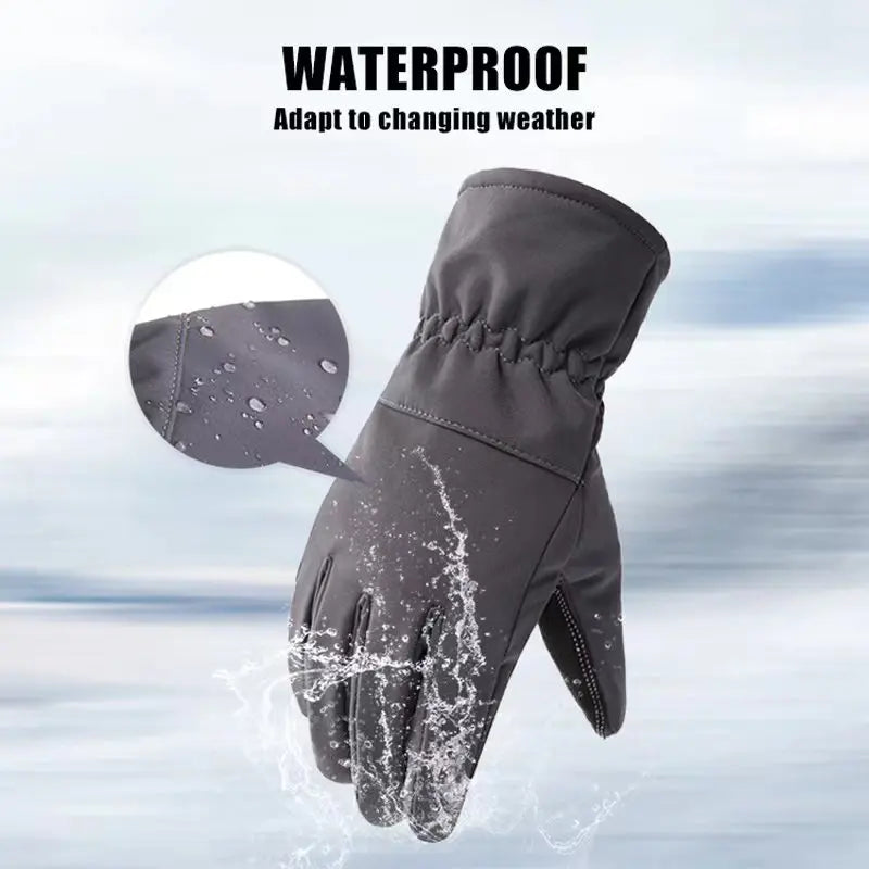 Camouflage Hunting Warm Non-Slip Fishing Gloves Waterproof  Sport Gloves