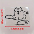 Don't Forget cat fuel tank cap stickers - waterproof