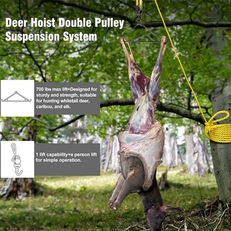 Hunting Gear Hanger Hoist/Drag Rope for All Game