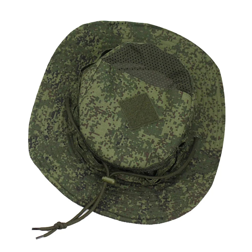 Jungle Camo Enthusiasts Square Pocket Boonie Outdoor Bucket Hats