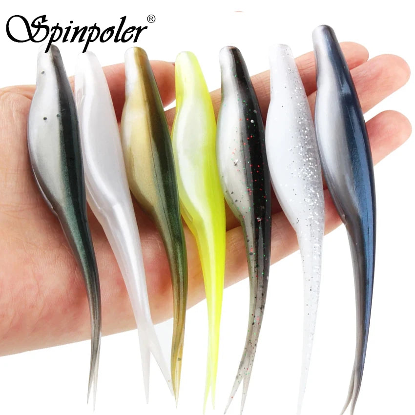 Spinpoler TPR Soft Bait Floating 12cm Jerk Minnow Fishing Shad Super Soft Flexible For Zander Pike Perch Bass Sea Fish Pesca