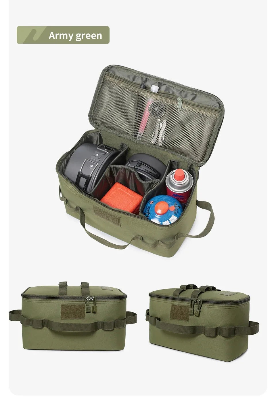 Outdoor Camping Gas Tank Storage Bag Large Capacity /Ground Nail Tool /Bag Gas Canister/ Cookware Kit Bag