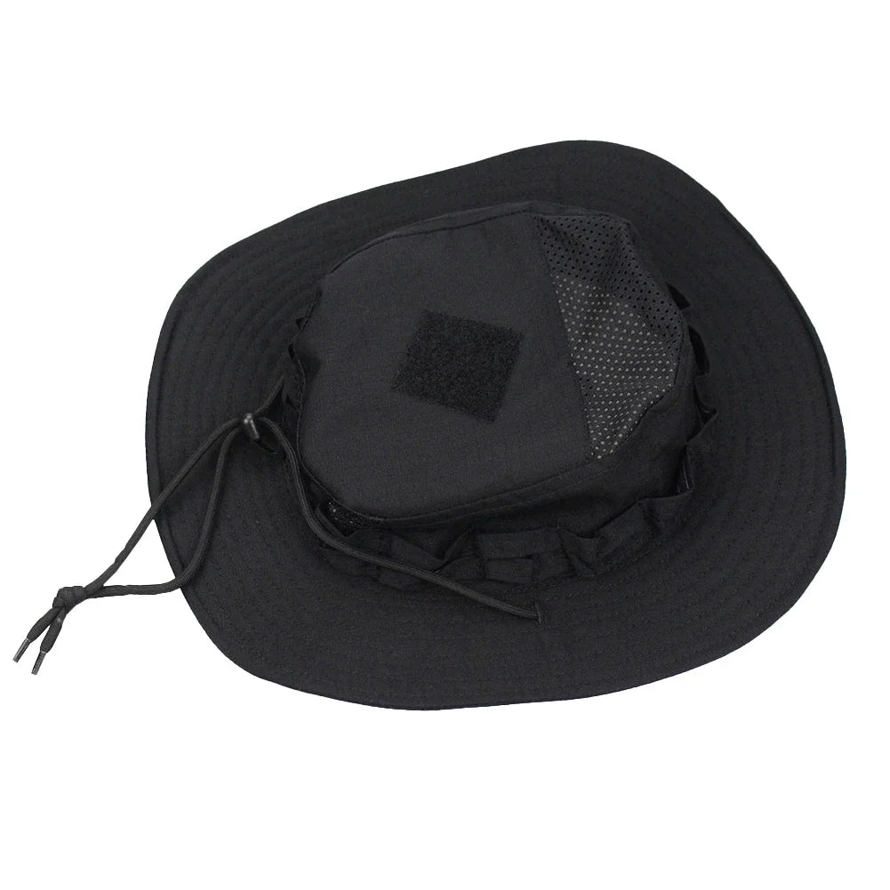 Jungle Camo Enthusiasts Square Pocket Boonie Outdoor Bucket Hats