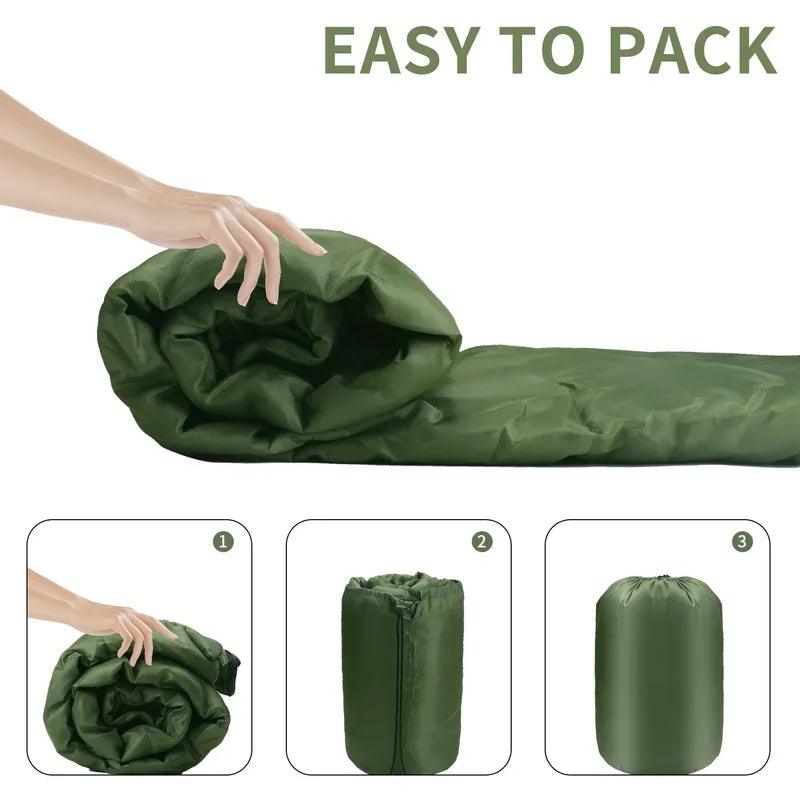 Black Sleeping Bag Ultralight Waterproof 4 Season Warm / Backpacking