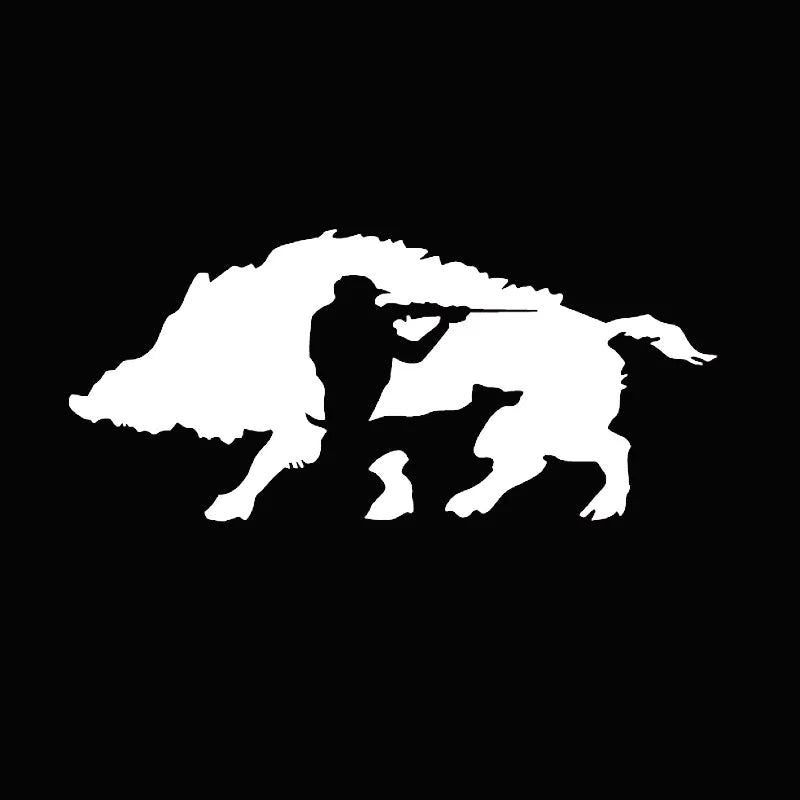 Hunting Wild Hog Decals  Auto Accessories PVC Body Decoration Sunscreen Cover Scratch Decal