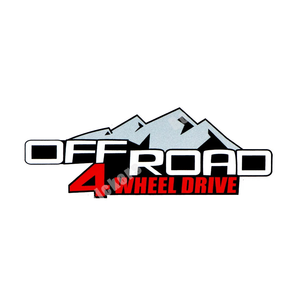 Outdoor Idenity-15 Kinds of Retro Off-road 4x4 Off-road PVC Vinyl Old School Stickers