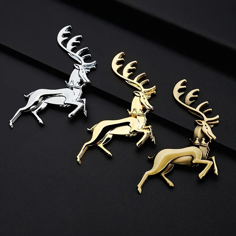 1 Pcs  Stag Elk Emblem Badge Sticker