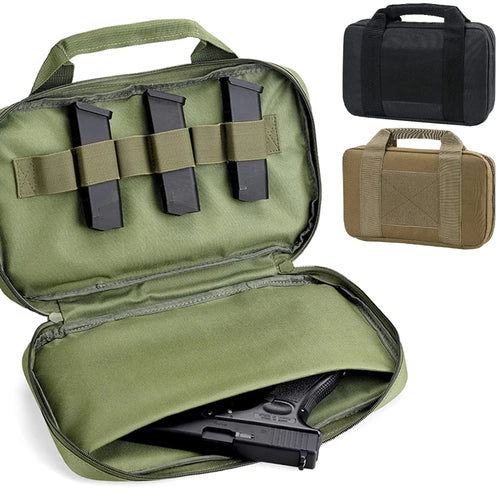 #1 Pistol Bag Concealed Carry Case Handgun Pouch with Magazine Storage Slot Pistol Accessories