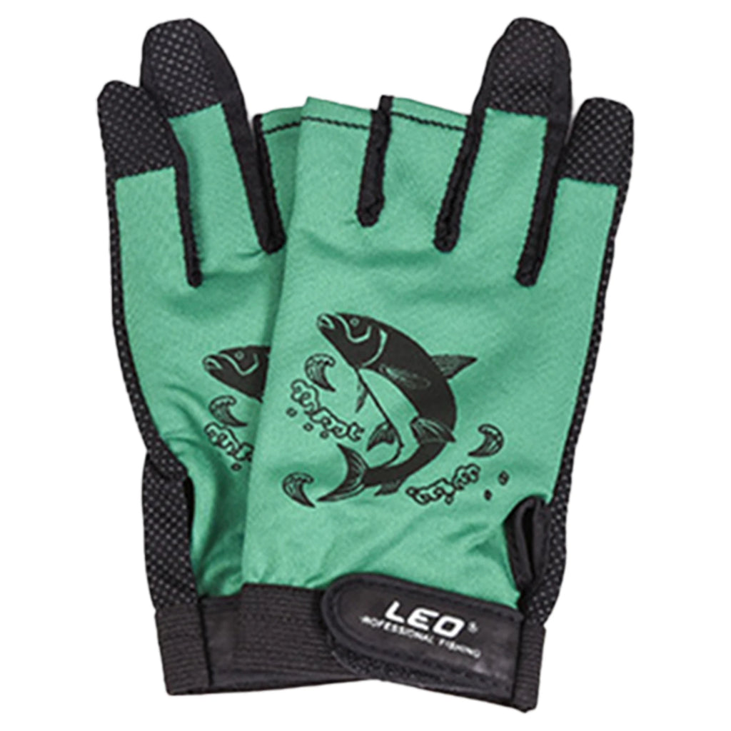 Quick Dry With Three Fingers Exposed Lightweight Angling Gloves For Men /Women