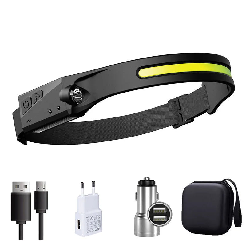 Timberline SportingCo  Pack ! -Sensor Headlamp LED Rechargeable Headlight 5 Lighting Modes