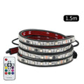 24V Truck LED DRL Light Strip RGB 64 Color Flowing Streamer Warning Flashing Driving Light Bar Car Ambient Lamp Vans Bus Styling