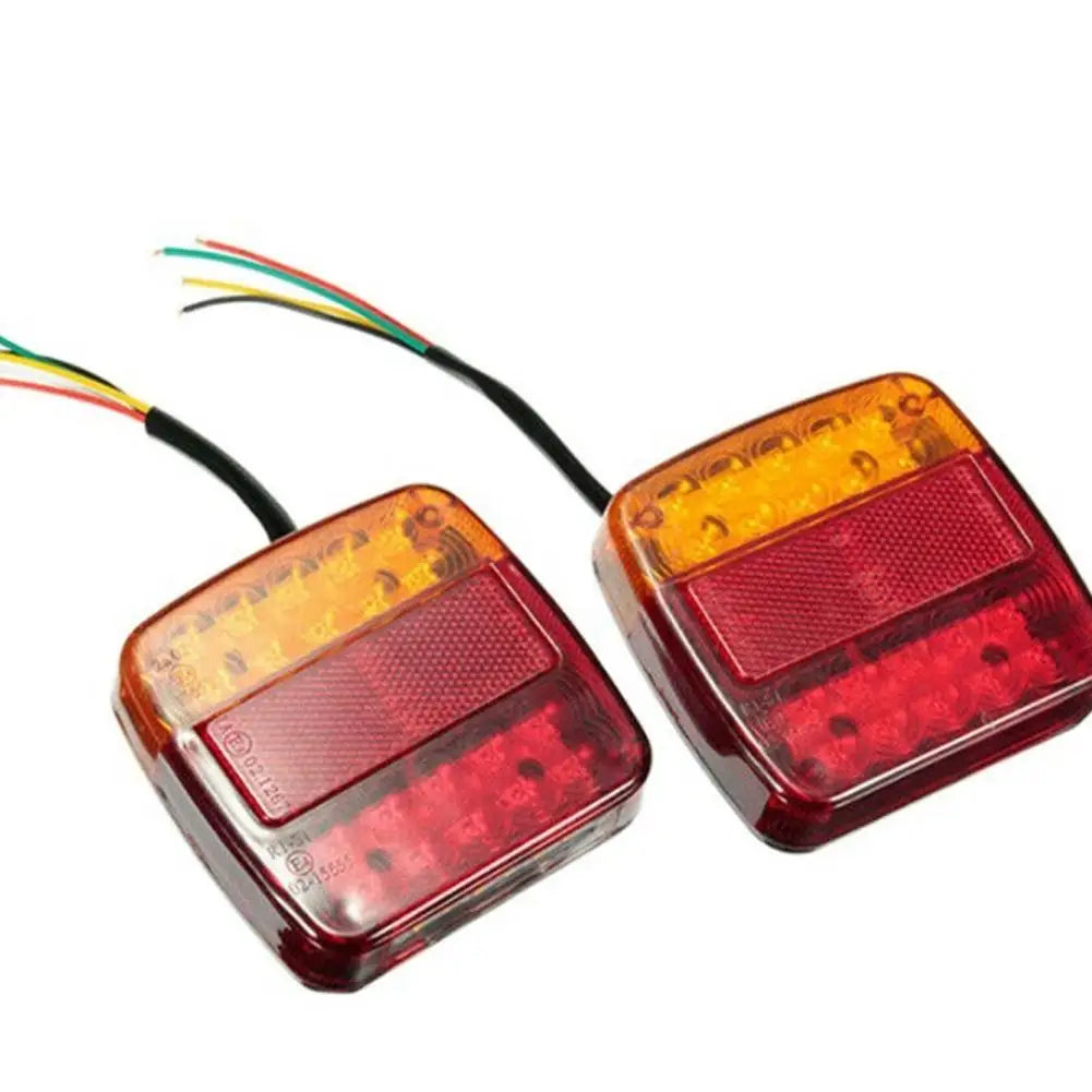 12V 20LED Tail Light 1-4pcs - Waterproof Durable Rear Turn Signal & Warning Lamp, Universal for Truck Trailer RV Boat Car