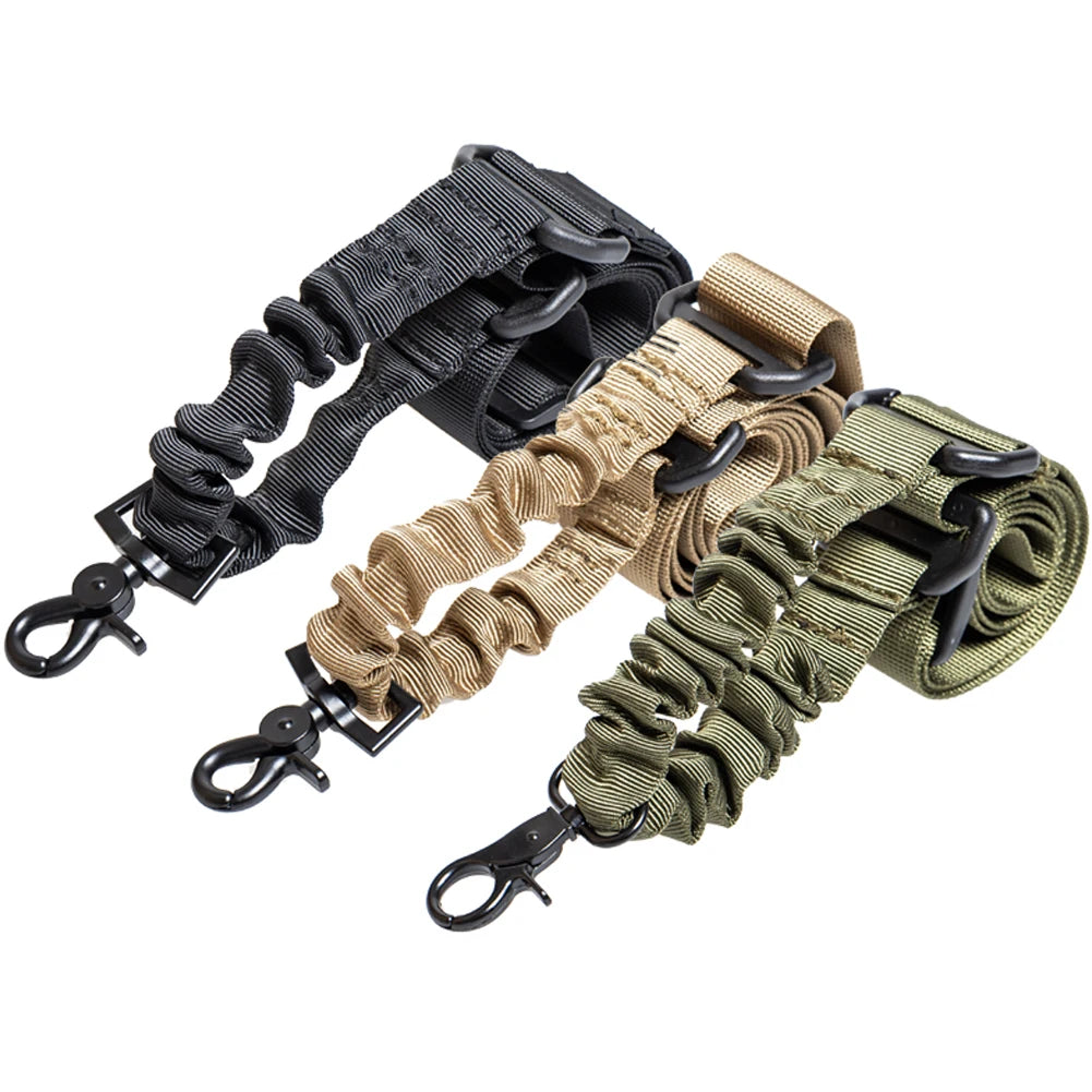 Clearance Deal ! One Single Point Adjustable Bungee for Rifle Gun Sling Strap Hook Safety