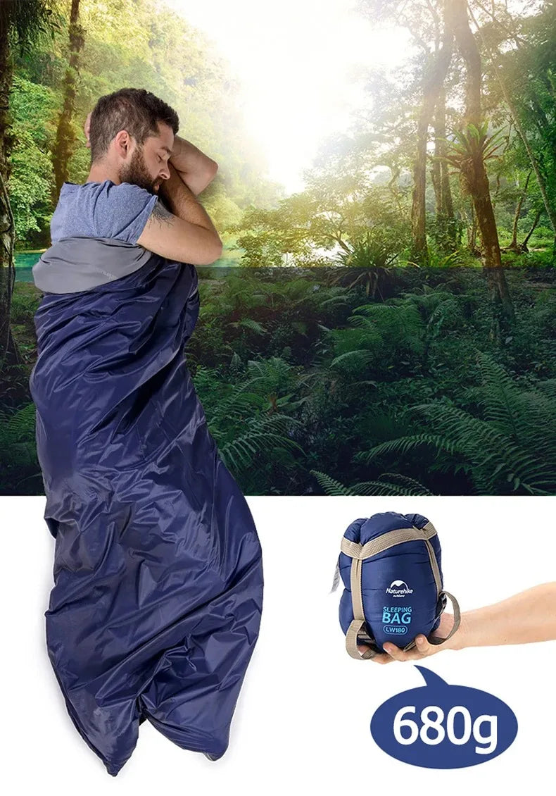 Crash Out Sleeping Bag Ultralight 2 Seasons Spring /Summer Chose Blue/Brown Color Stock Items