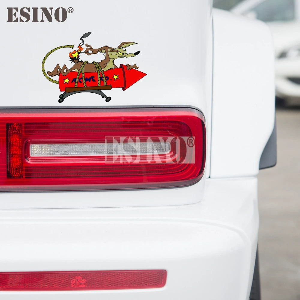 Wile E Coyote ACME Rocket Vinyl Decal Decorative Sticker /Decal Waterproof Car Body Pattern Vinyl