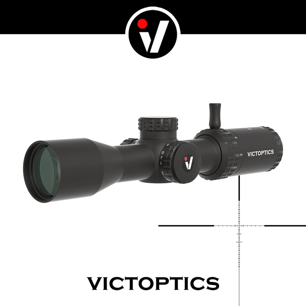 VictOptics 2-7x32 SFP Riflescope | Fully Multi-coated Lens | Green/Red Illuminated Reticle | Lightweight & 4" Eye Relief
