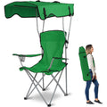 Portable Canopy Camping Chair, UV Protection Folding Chair with Shade for Beach, Picnic, Fishing Outdoor Activities