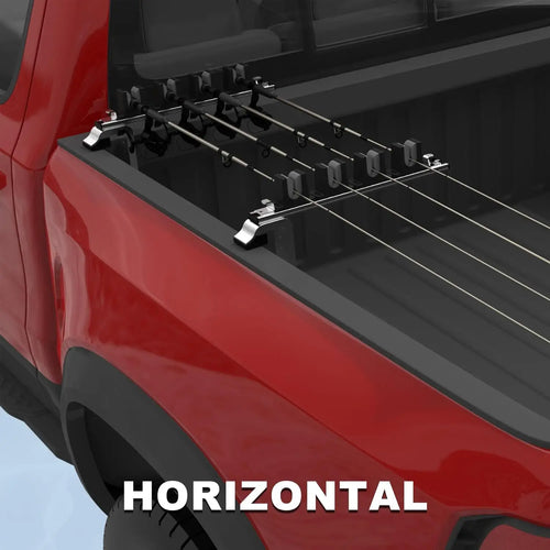 2PCS Aluminum Clamp on Fishing Rod Holder for Truck Bed or Boat
