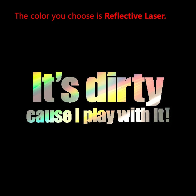 ALL NEW DESIGN! It's dirty cause I play with it - 4x4 off road language DECAL