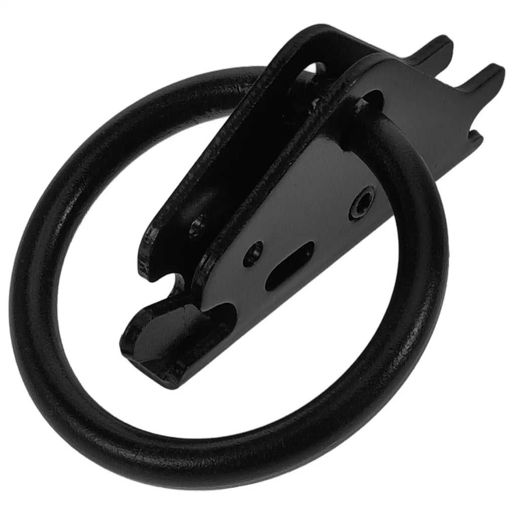 Black O Shape Ring Buckle Tie Down Hooks Heavy Duty Anchors Vehicle Cargo Hooks Truck Lashing Ring E Track Fittings Ratchet