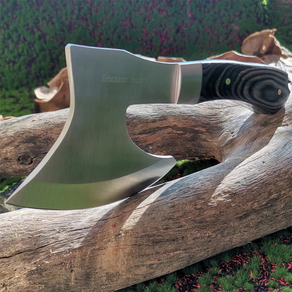 NEW ! Timberline Hatchet Axe with High Hardness Stainless Steel Sharp Blade, Wooden Handle