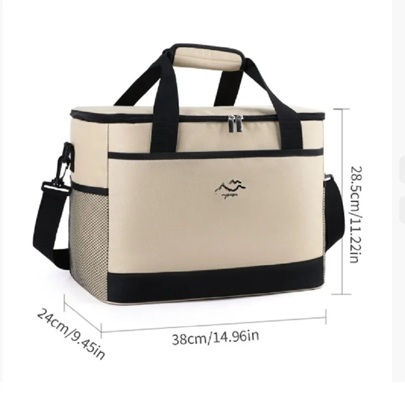 Large-Capacity Square Ice Box Bag /Fresh-Keeping Picnic Bag for Outdoor Use