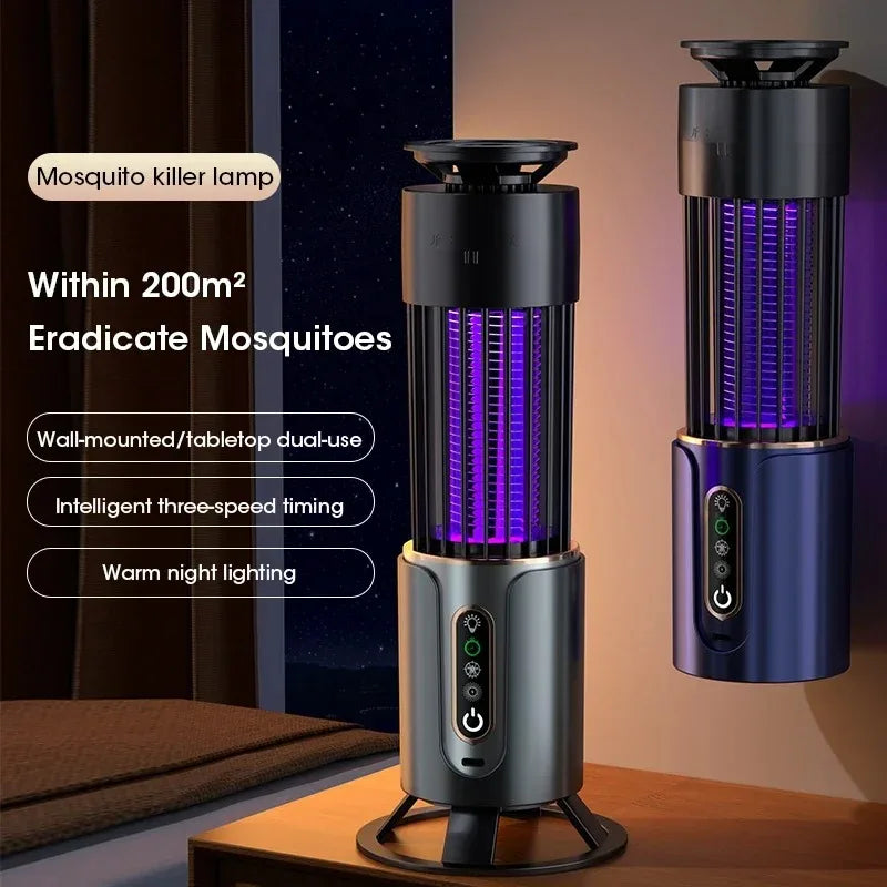 Our Choice !! Mosquito Killer Lamp 2-in-1 Anti-Mosquito  Zapper Rechargeable