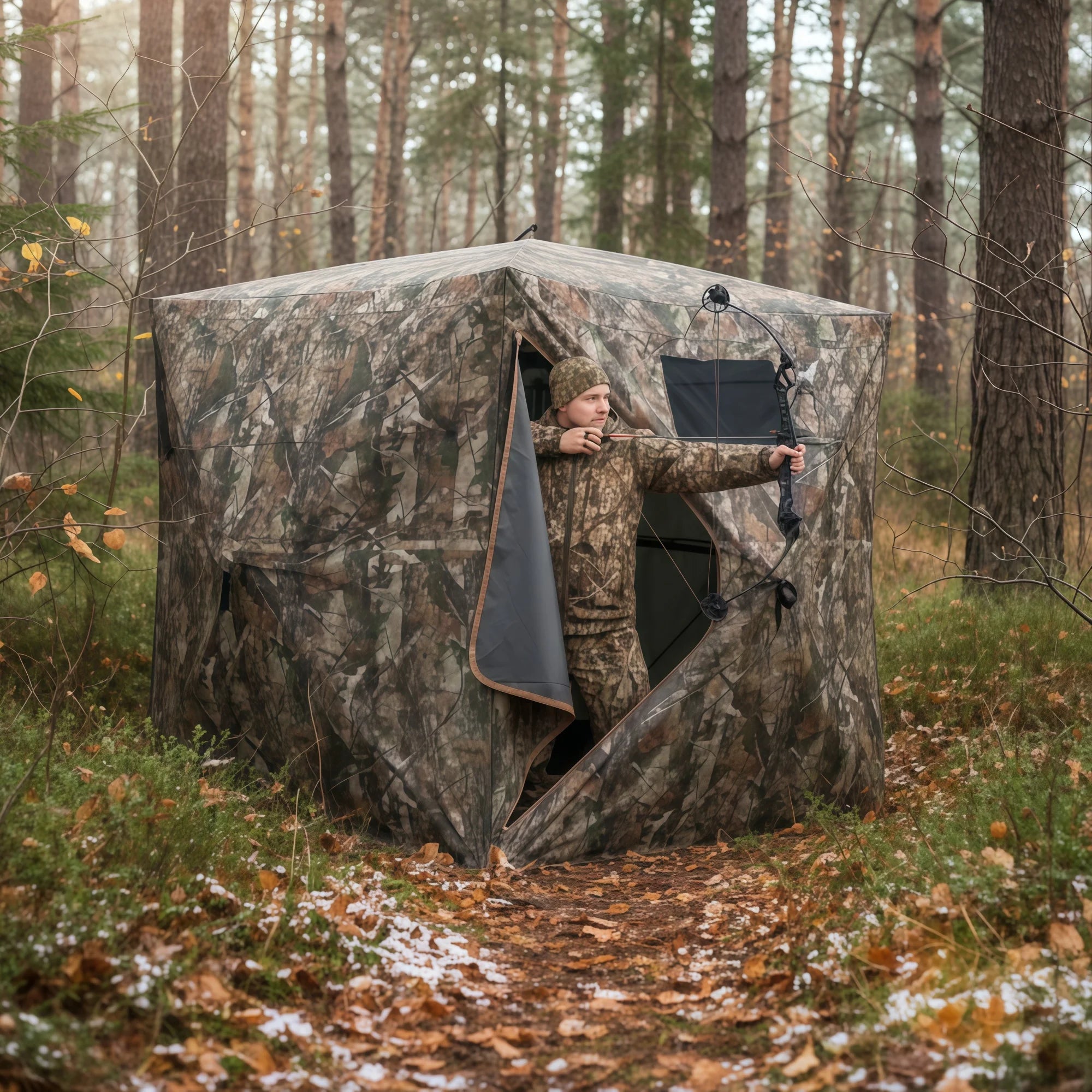 Weekend Warrior Hunting Blind with Storage for Deer Turkey Duck Archery Season
