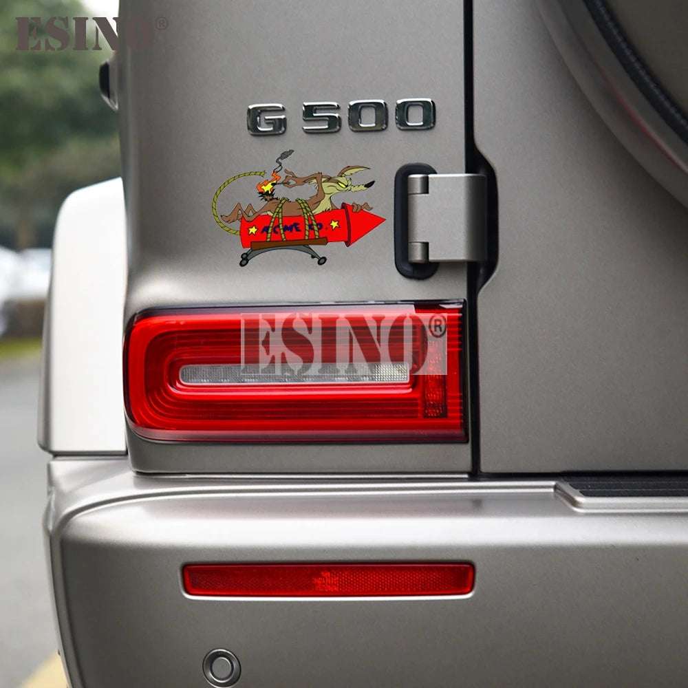 Wile E Coyote ACME Rocket Vinyl Decal Decorative Sticker /Decal Waterproof Car Body Pattern Vinyl
