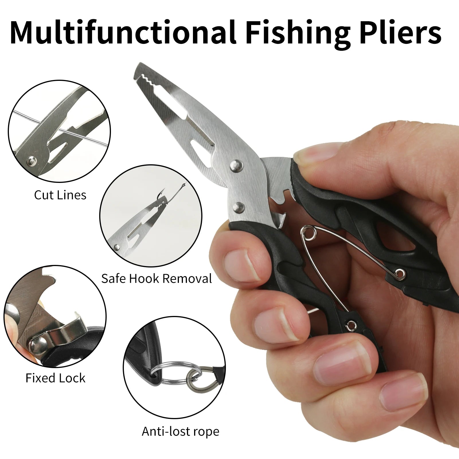 Fishing Pliers and Gripper Set Fishmen Muti-Function Fishing Tool Gear Gifts for Men/Women