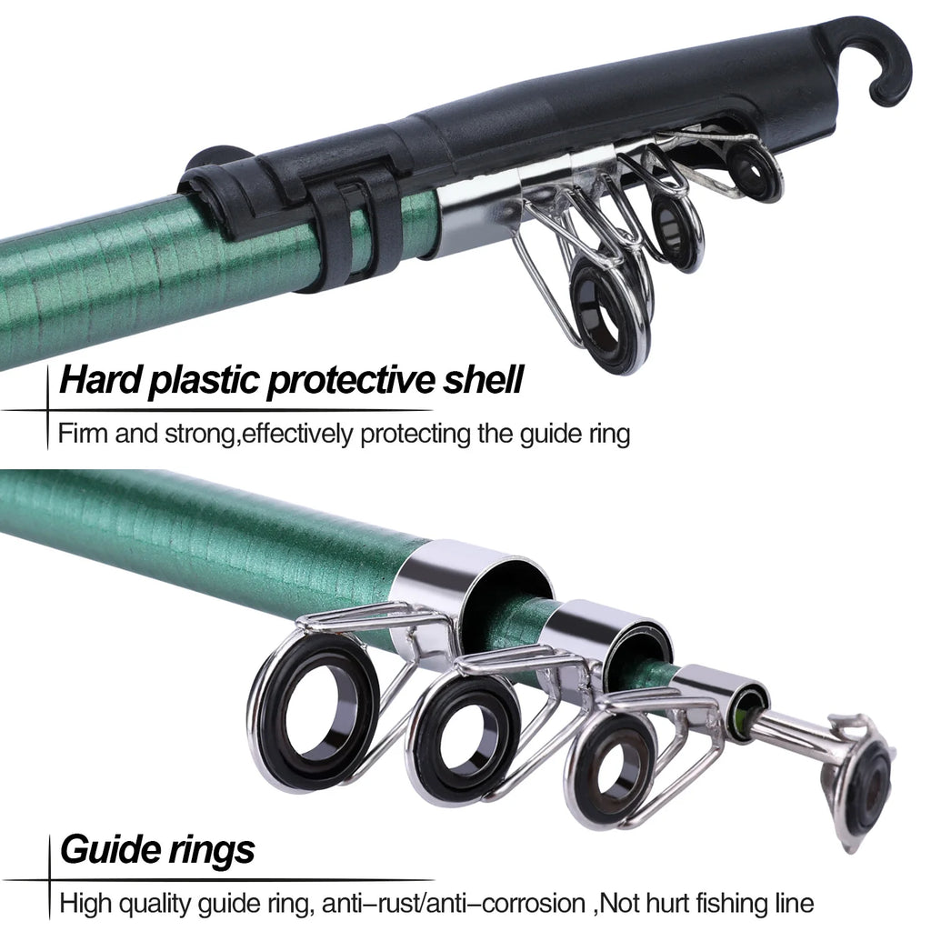 Timberline Special/// Fishing Rod and Reel Combo1.8M Telescopic Rod with Reel Max Drag Full Fishing Kit