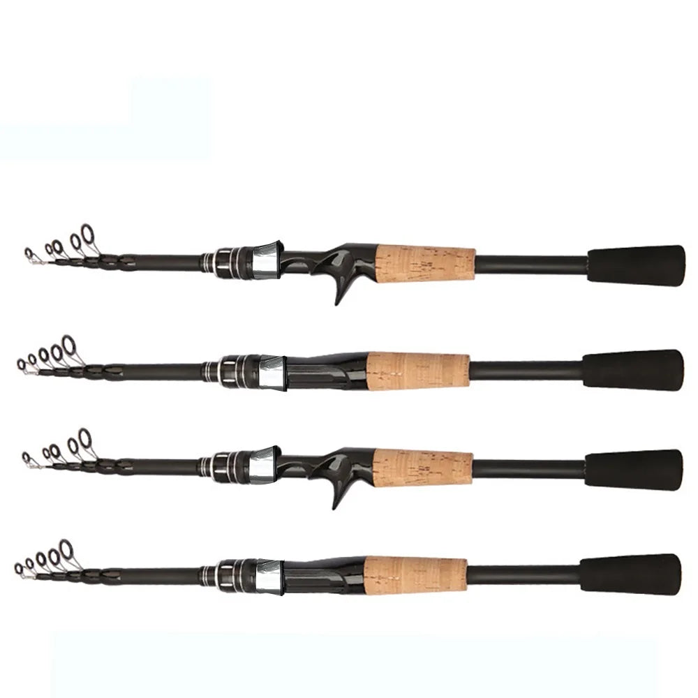 The Bait Rod-Fishing Rod Spinning Telescopic Handle Carbon Casting Fishing Light-weight