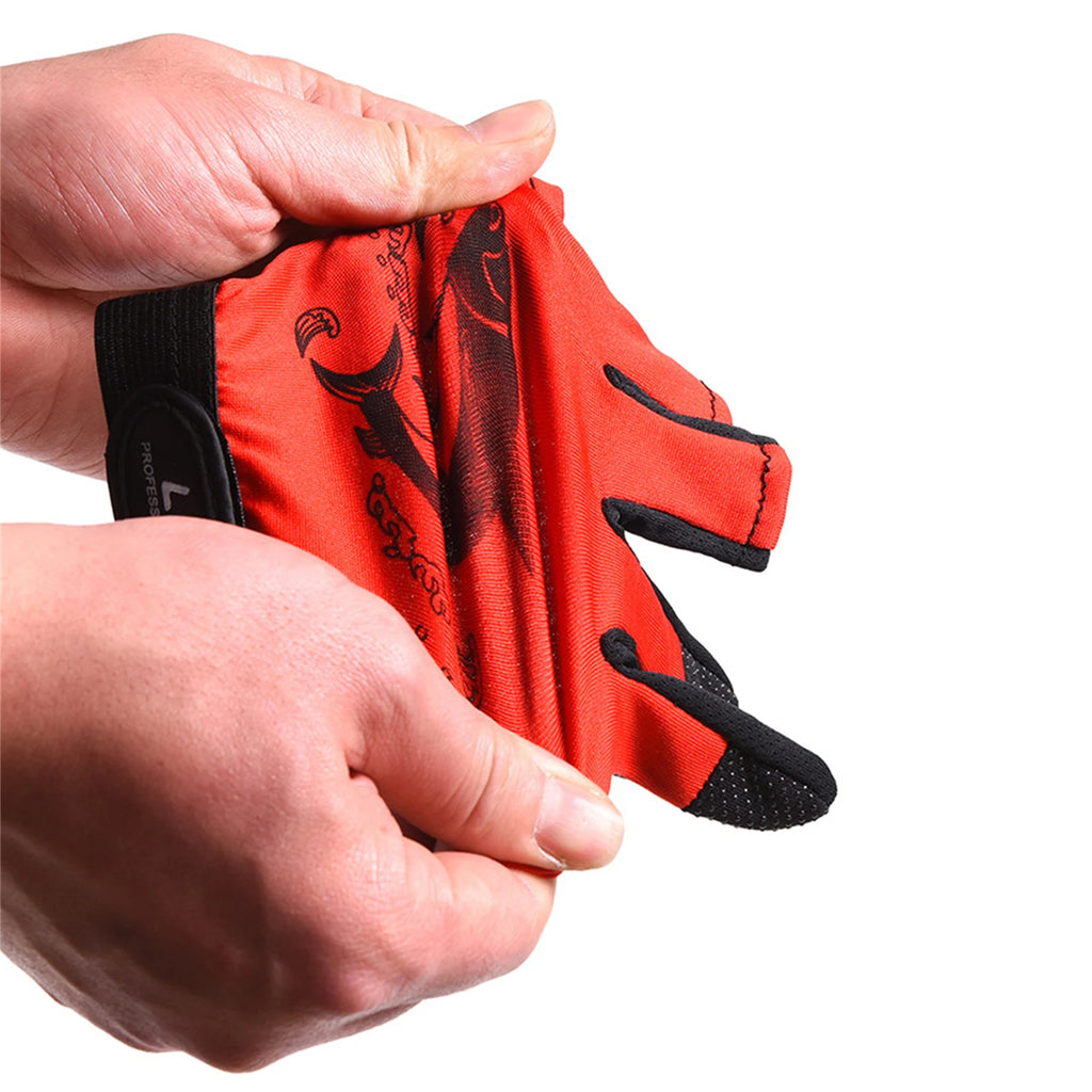 Quick Dry With Three Fingers Exposed Lightweight Angling Gloves For Men /Women