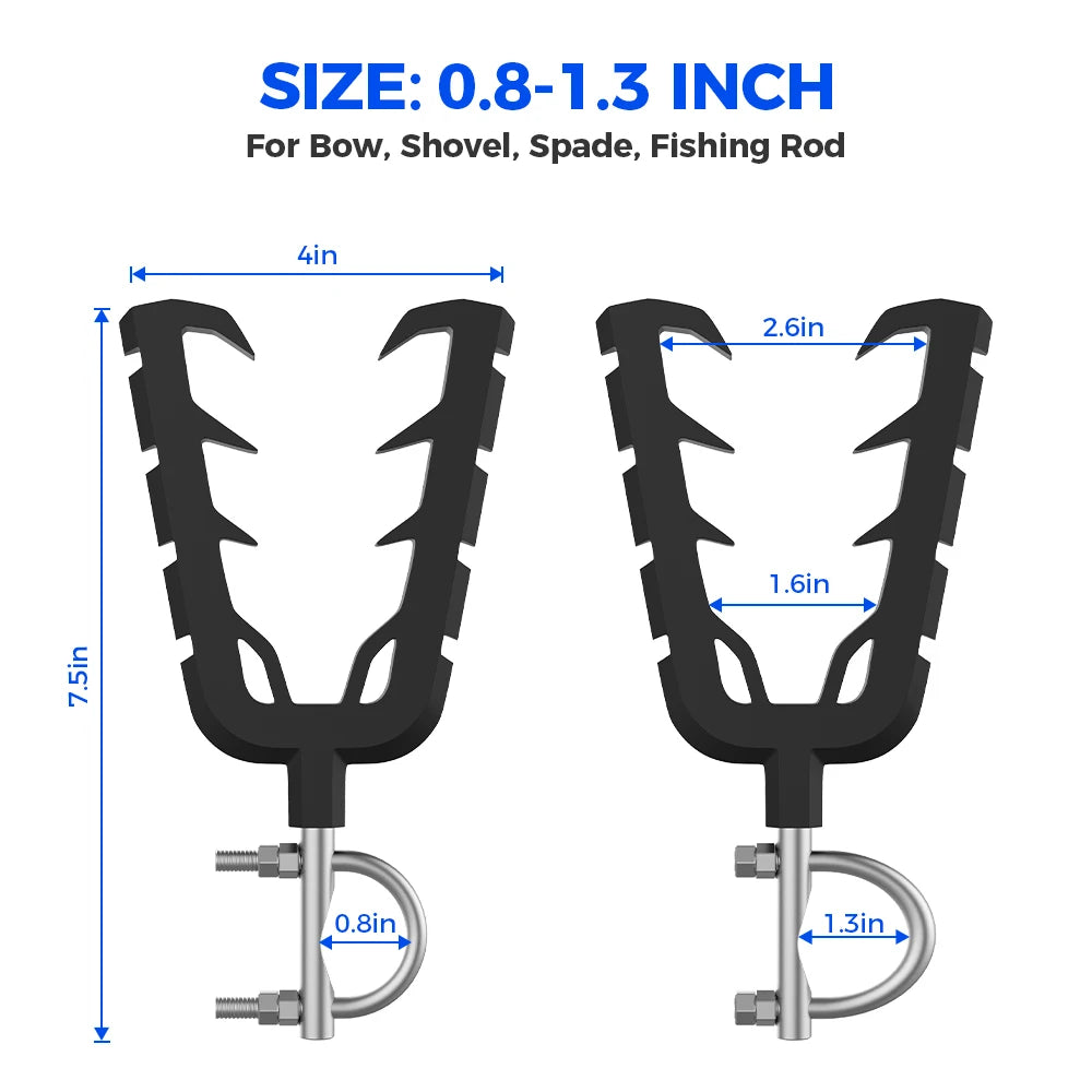 Deal !  ATV -SBS  Gun Rack Hunting Tool Holder Rack Mount with Rubber Straps /Fits 0.8-1.3in Roll Bar