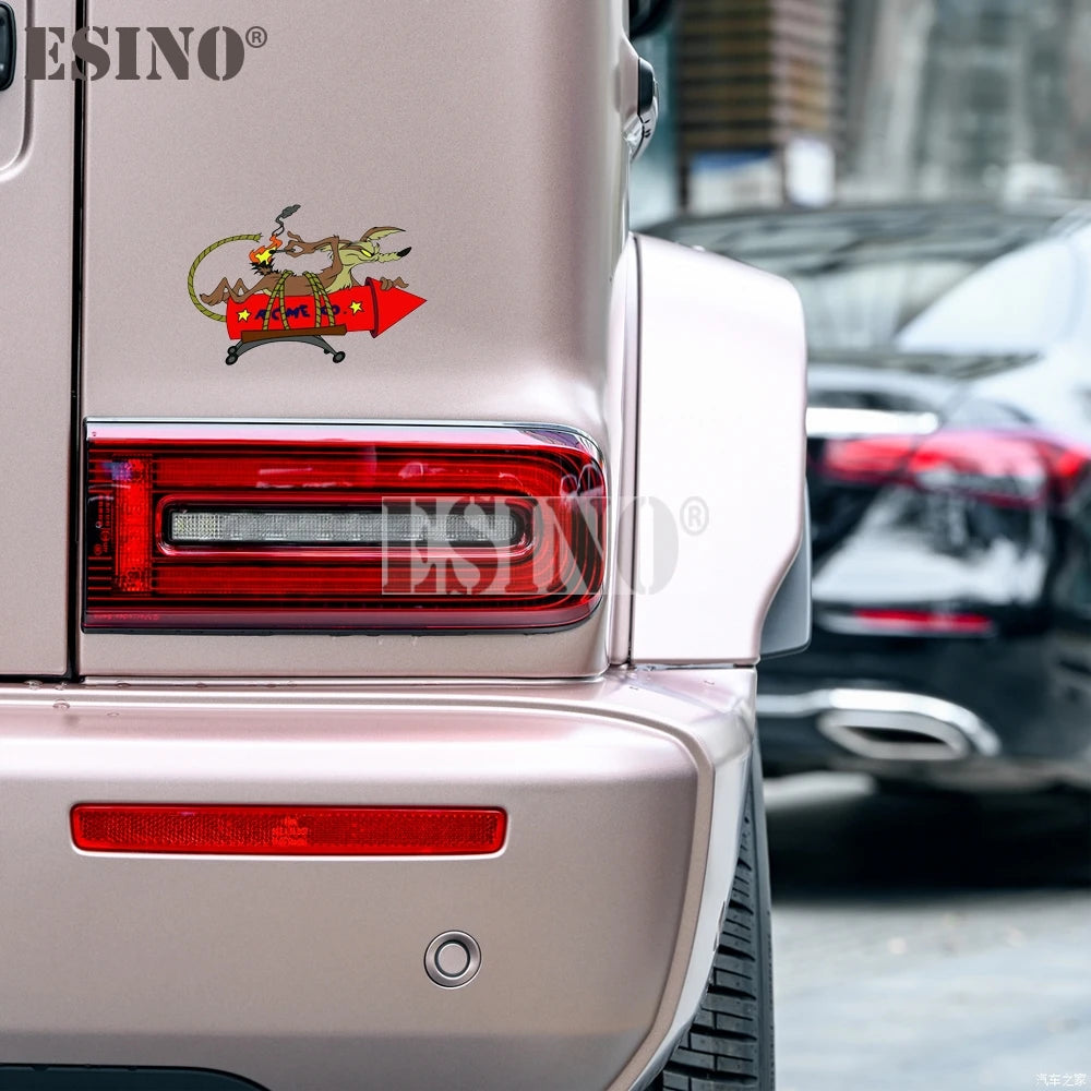 Wile E Coyote ACME Rocket Vinyl Decal Decorative Sticker /Decal Waterproof Car Body Pattern Vinyl