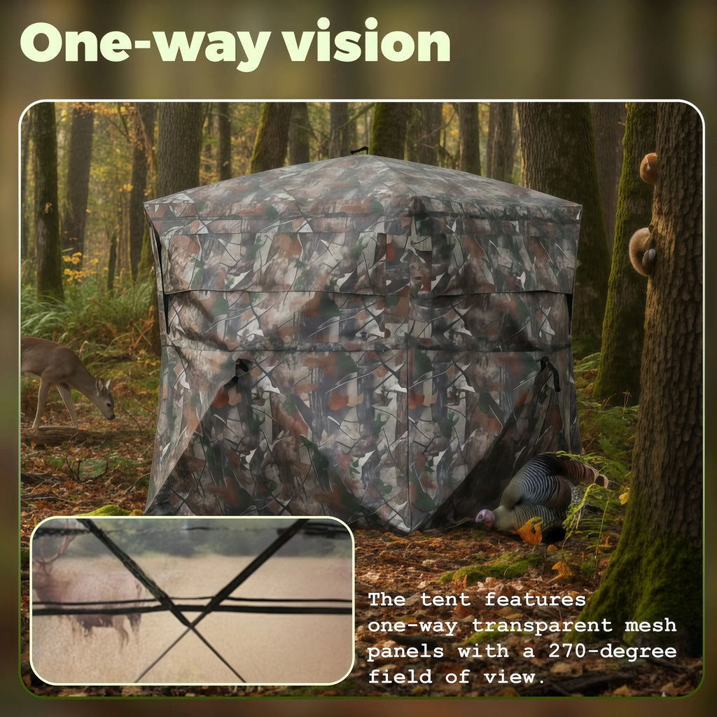Weekend Warrior Hunting Blind with Storage for Deer Turkey Duck Archery Season