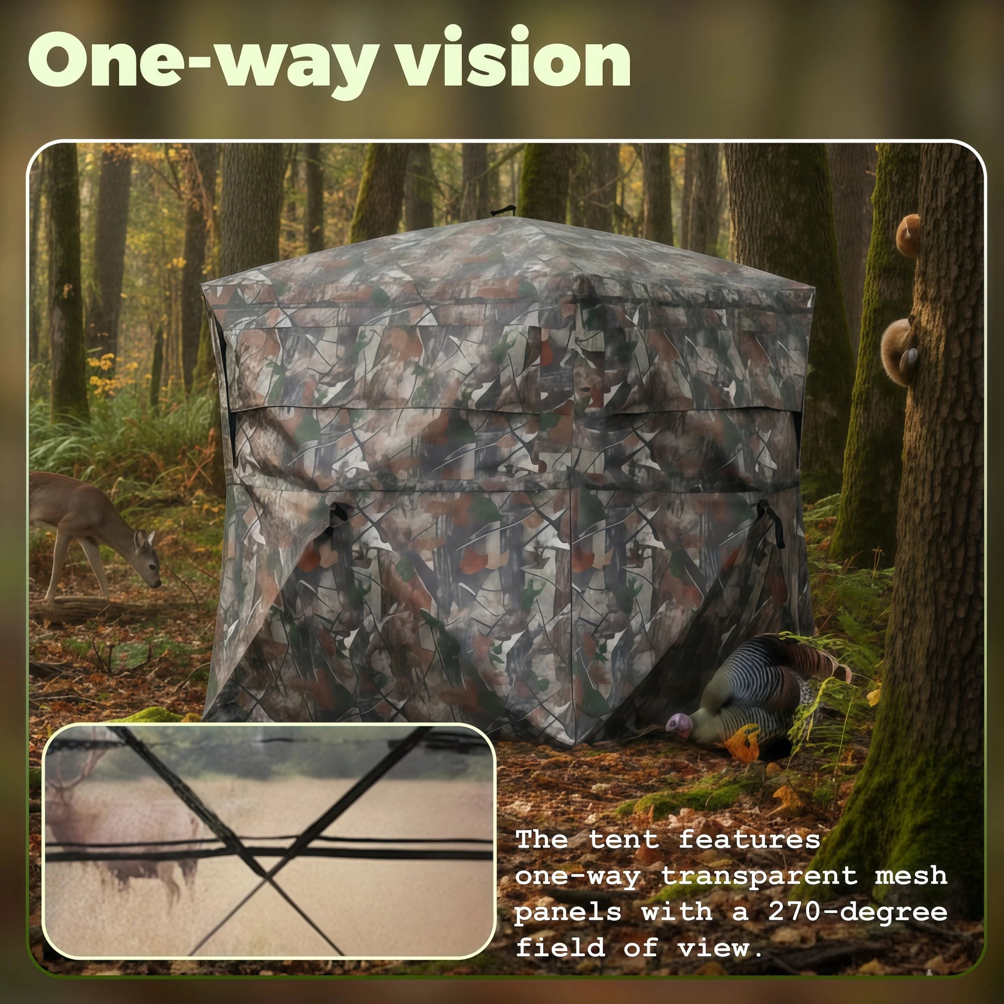 Weekend Warrior Hunting Blind with Storage for Deer Turkey Duck Archery Season