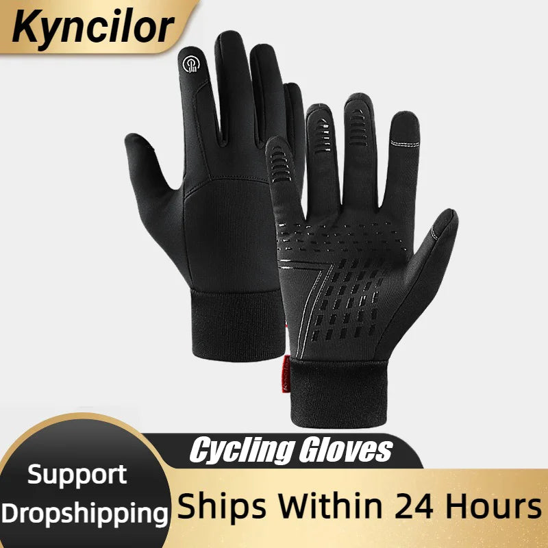 Hot Sale Gray Sports Glove Warm Touch Screen Full Finger Gloves For Men /Women Sports