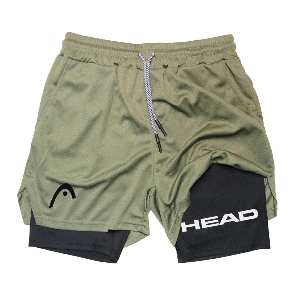 2 in 1 Sports Quick Dry  Shorts w/ Double Layer Comfort