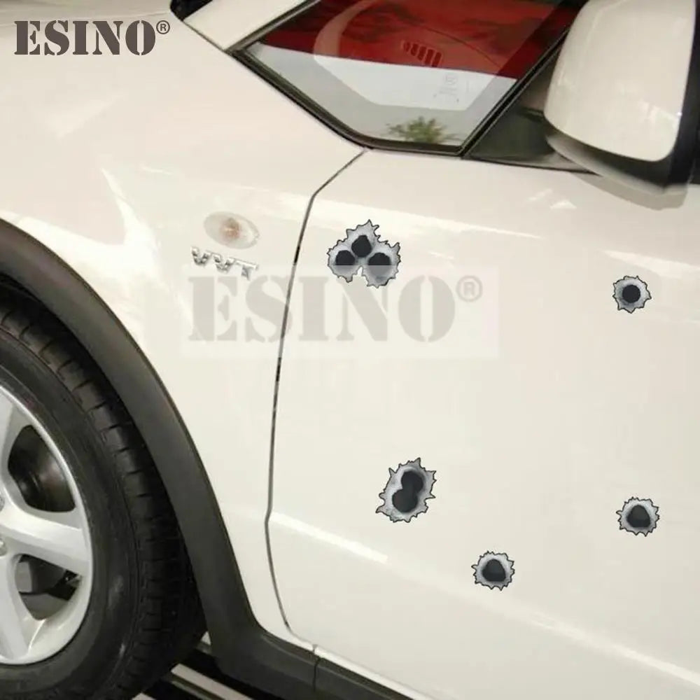 Now Available ! Gun Bullet Hole  PVC Waterproof Sticker