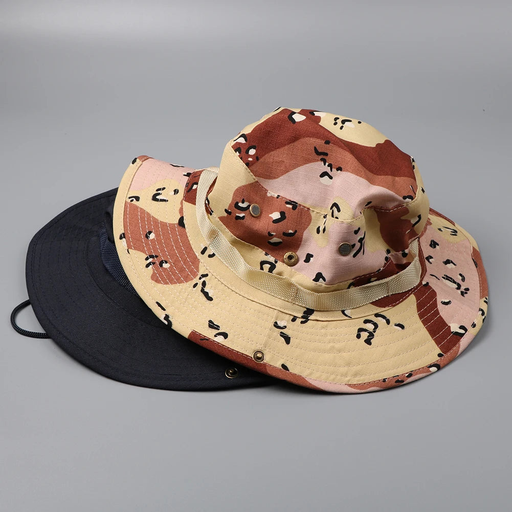 New Sizes-Tactical Boonie  Men /Women Outdoor  Sun Protective Design with Tactical Patterns