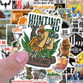 50PCS Outdoor Hunting Bow Arrow Deer Head Sticker ( New Editions)