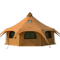 Canvas Condo Tent Wall Tent with Stove Jack for Camping  Dia.16.4ft*9.2ft